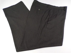 Vintage Calvin Klein Dress Pants Mens 36 x 32 Flat Front Gray Poly/Viscos J24 - Picture 1 of 8