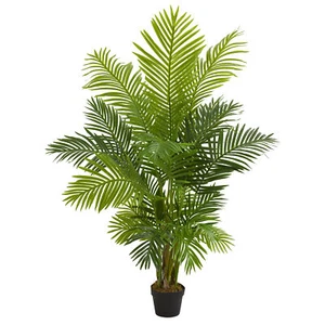 Hawaii Palm faux Tree Natural 5’ Decor Realistic Plant - Picture 1 of 1