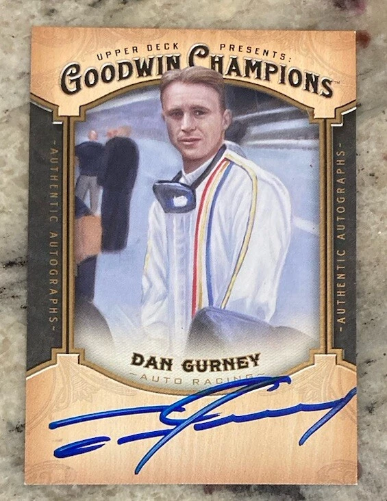 DAN GURNEY 2014 UD Goodwin Champions Autograph Auto NASCAR INDY FORMULA 1 Legend - Image 1 of 2