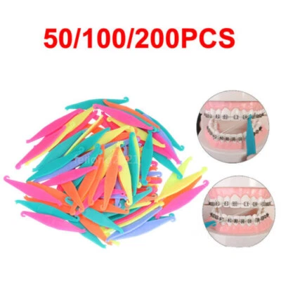 Dental Orthodontic Elastic Placer Elastic Rubber Band Placers Mixed Color - Image 1 of 4