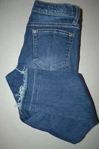 Vigoss Girls The Jagger Ankle Skinny Embroidered Bird Flower Blue Jeans Sz 8 - Picture 1 of 12