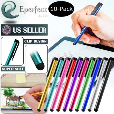 10pcs Touch Screen Pen Stylus Universal For iPhone iPad Samsung Tablet PC Pencil - Image 1 of 4