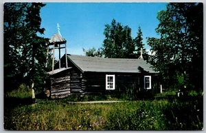 Postal Iglesia Ortodoxa Rusa Eklutna Alaska Años 60 - Imagen 1 de 2