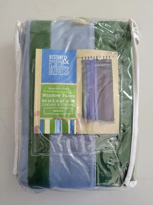 Panel de ventana deportivo Restore & Restyle Kids Colorblock 2005 - 42" x 63" - nuevo en paquete Foto 1 de 4