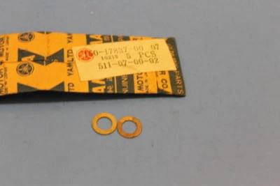 NOS YAMAHA DS6 TD1 TD2 YD3 YM1 SHIM QTY 2 PART# 150-17837-00-07 - Image 1 of 4