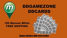 100 Munzee QR Code WHITE Generic Stickers FAST FREE SHIPPING