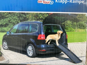 Trixie Petwalk Hunderampe klappbar Auto 40x156x8cm schwarz - Bild 1 von 2