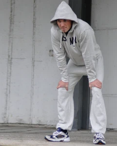 Kapuzen Sweat-Jacke ARMY Grau Gr. XXXL Kapuzenjacke Zip Hoody Grey Joggingjacke - Picture 1 of 1