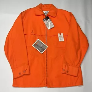 Abrigo Chaqueta Woolrich De Colección Para Hombre Mediano Naranja Brillante Caza Cremallera Seguridad Exterior Años 90 - Imagen 1 de 24