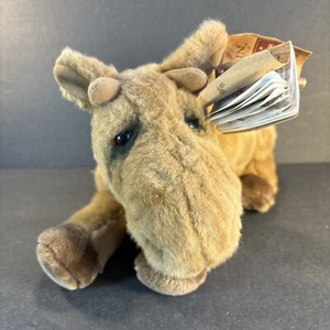 Peluche Lou Rankin Baby Miles Alce 12" Vintage Dakin Applause Peluche Giocattolo Etichette - Foto 1 di 13