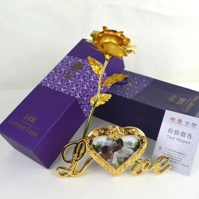 Marco de fotos oro rosa día de la madre regalo artificial amor envío gratis Foto 1 de 4