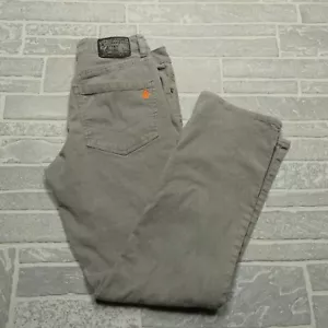 Volcom Corduroy Kinkade Pants Size 30x31 Gray Orange Straight Leg Cotton - Picture 1 of 8