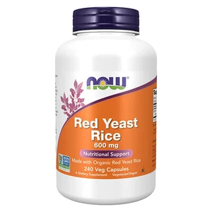 NOW FOODS Red Yeast Rice 600 mg 240 Veg Capsules - Picture 1 of 4