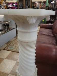 Ornate Marble Pedistal Antique C1890s - Picture 1 of 9