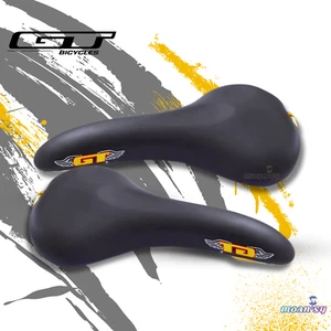 Vintage Retro GT Saddle Bmx BLACK & GOLD REFLACTOR PEEL OFF Classic Bicycle - Picture 1 of 4