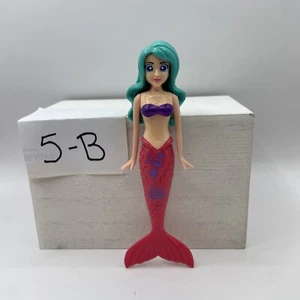 Banzai Bathtub Fun Magical Mermaid Diving Pool Toy Doll Pink Tail Blue Hair - Picture 1 of 6