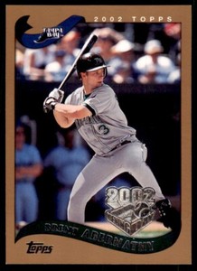 2002 TOPPS OPENING DAY BRENT ABERNATHY TAMPA BAY DEVIL RAYS #134