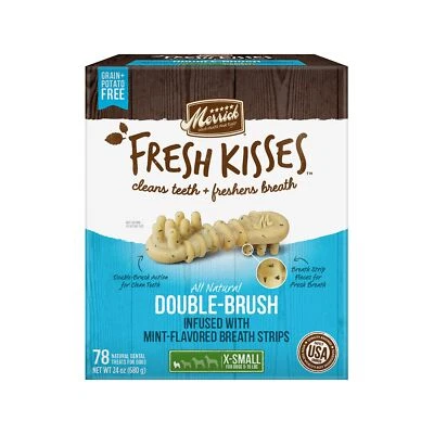 Merrick Fresh Kisses Doble Cepillo Como Nuevo Tiras de Aliento Dental Sin Granos Tr... Foto 1 de 2