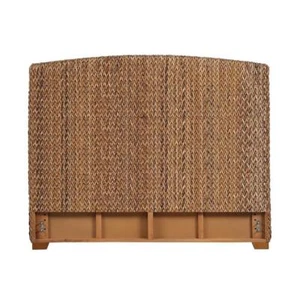 Laughton Hand-Woven Banana Leaf Eastern King Headboard Amber - Picture 1 of 6