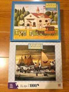 New 2 Charles Wysocki's 1000 Puzzle The Birdhouse & Ice Riders of Chesapeake Bay - Picture 1 of 6