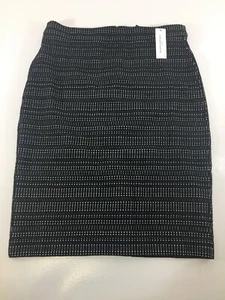 Banana Republic gonna midi donna tessuto elasticizzato con spacco posteriore nera US:6 nuova con etichette @ - Foto 1 di 9