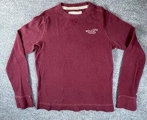 Hollister California Pullover Mens M Lightweight Cotton Sweater Long sleeve Logo - Picture 1 of 5