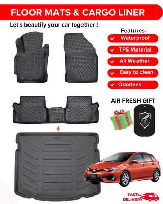 Juego completo de alfombrillas de coche para Toyota Corolla iM (Auris) 2013-2018 3D TPE Foto 1 de 4
