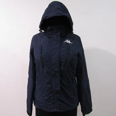 Kappa Women's Hooded Jacket Navy Blue Size S 32/34 Activewear REF (Y00482) - Image 1 of 4