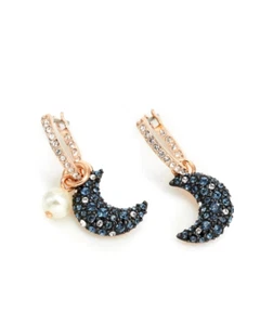 New in Gift Box SWAROVSKI Brand 5671569 Pave Crystals Radiant Luna Earrings - Picture 1 of 4