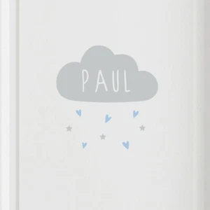Türschild "Wolke mit Namen" Wandtattoo, Namensschild für Kinderzimmer - Bild 1 von 7