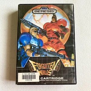 Forgotten Worlds (Sega Genesis, 1989) no manual TESTED & WORKING - Picture 1 of 7
