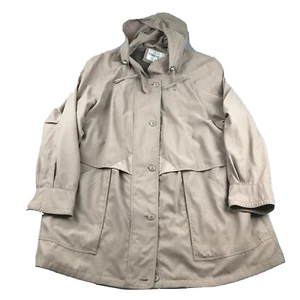 Forecaster Of Boston Jacket Womens 3X Brown Lined Button Up Removable Hood - Picture 1 of 13