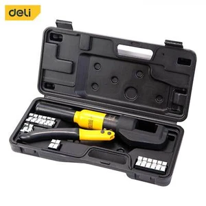 45KN 6-70mm² Hydraulic Crimper Electric Wire Cable Crimping Tool Kit 8 Dies Set - Picture 1 of 11