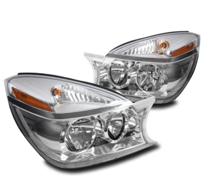 PARA 02-07 BUICK RENDEZVOUS CX CXL CRISTAL ESTILO CROMO FAROS FAROS LÁMPARA Foto 1 de 4