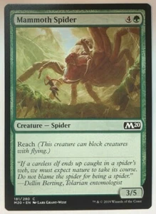 Juego de núcleos Magic The Gathering Mammoth Spider 2020 181/280 regular común - Imagen 1 de 1