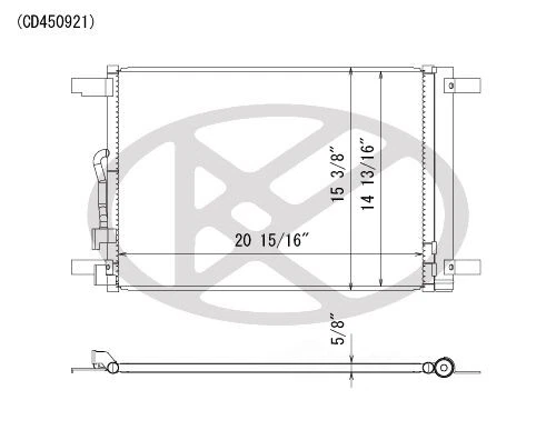 A/C Condenser-Turbo Koyo CD450921 - Image 1 of 1