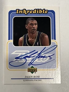 1999-00 Upper Deck Retro Inkredible Jalen Rose #JR auto HOF - Picture 1 of 4
