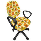 Food Art Office Chair Slipcover Peppers and Slices Pattern