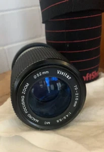 Vivitar MC 70-210mm f/4.5-5.6 Macro Focusing Zoom Ø52mm Lens For Pentax KA/Ricoh - Picture 1 of 2