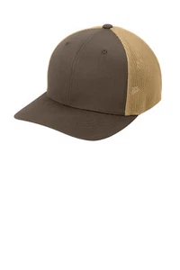 Cappello stile camionista Port Authority C812 FLEXFIT rete posteriore da baseball berretto bianco semplice - Foto 1 di 26