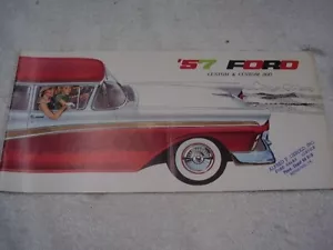 1957 FORD CUSTOM CUSTOM 300 BROCHURE ORIGINAL FREE POSTAGE - Foto 1 di 5