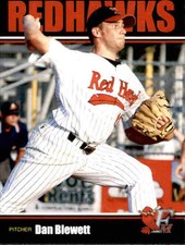 2011 Fargo-Moorhead RedHawks Team Issue #2 Dan Blewett Bel Air Maryland MD Card
