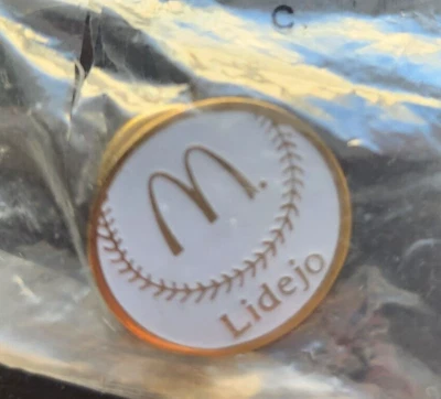 New Vintage McDonalds Pin Baseball Lidejo - Image 1 of 4
