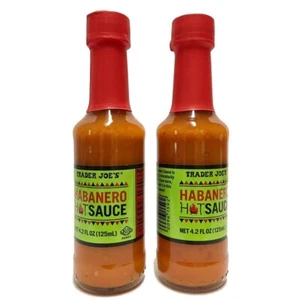 VALUE 2 PACK Trader Joe’s HABANERO HOT SAUCE 4.2 fl oz ea. - Picture 1 of 1