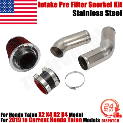 Kit de prefiltro de admisión de snorkel para filtro de aire Honda Talon X2 X4 R2 R4 1000R 1000X Foto 1 de 4