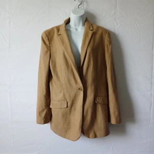 Lands' End Blazer Damen Braun Gr. 14T Wollmischung Business Karriere Freizeit Party - Bild 1 von 9