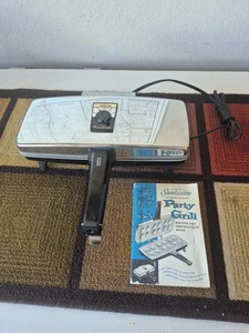 Vintage Sunbeam Electric Party Grill Chrome Press Sandwich Maker 870 W/recipe BK - Picture 1 of 18