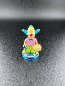 Krusty the Clown LEGO Dimensions Minifigure Toy Tag Base The Simpsons w/ Pie