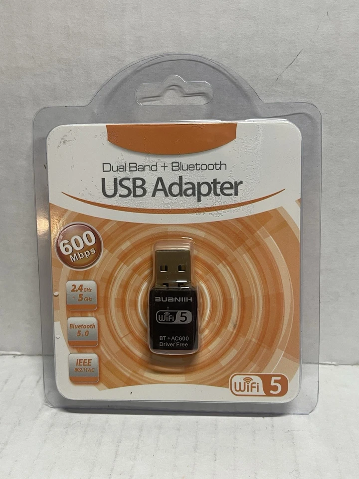 USB Wifi Adapter Dual Band + Bluetooth | 600 Mbps - Image 1 of 1