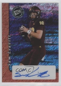 2024 Leaf Metal Collective Press Pass 2000 Red Shimmer /5 Sam Leavitt Auto - Imagen 1 de 3